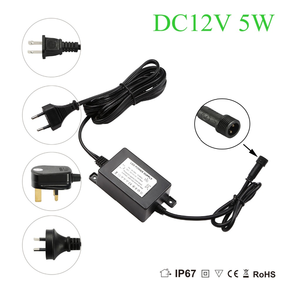 Outdoor Lighting Uk - IP67 防水 DC12V 5W トランス電源ドライバー LED