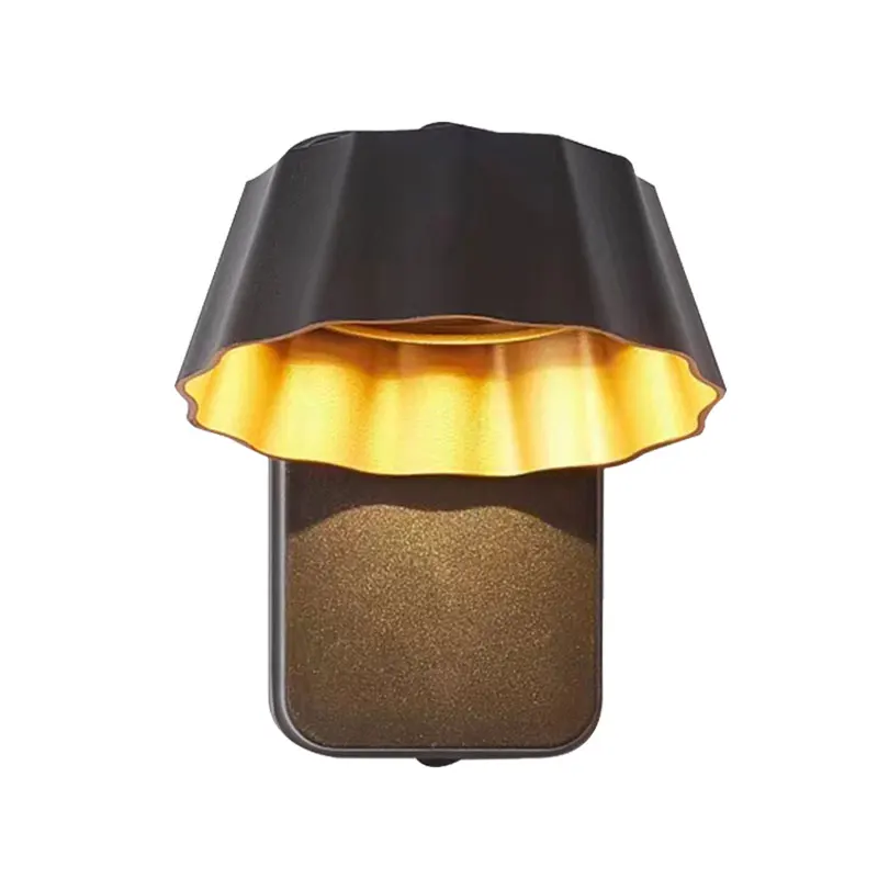 Outdoor Lighting Waterproof - 屋外用、防水仕様、ミニマルなデザインの、庭や中庭に設置できる壁掛け照明。