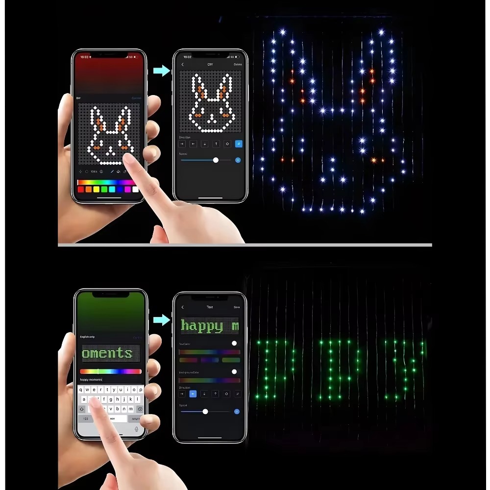 クリスマス用ネットライトセット。Bluetoothアプリで操 - Outdoor Lighting Waterproof のレビューと価格