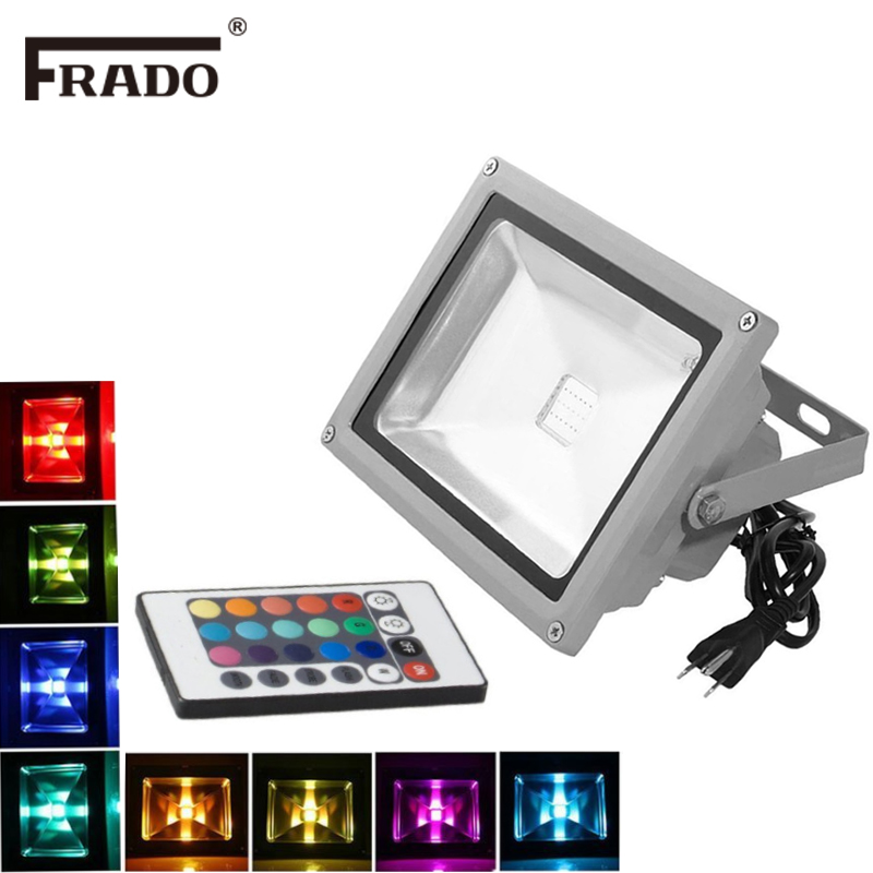 RGB LED フラッドライト 10W LED 屋外スポット - Outdoor Lighting Uk のレビューと価格
