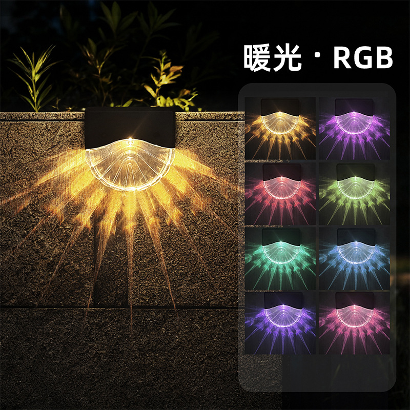 ソーラーステップライト階段コーナーウォークフットライト屋外中 - Outdoor Lighting Waterproof のレビューと価格