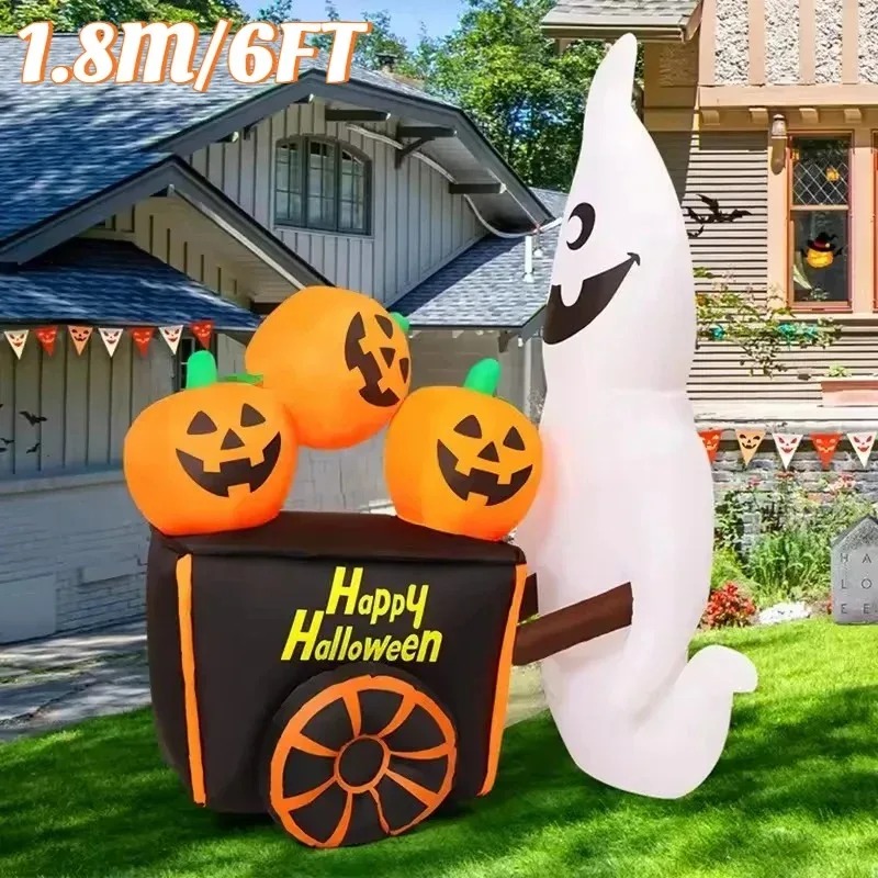 6フィート ハロウィン 屋外 ホリデーデコレーション インフ - Outdoor Lighting Effects のレビューと価格
