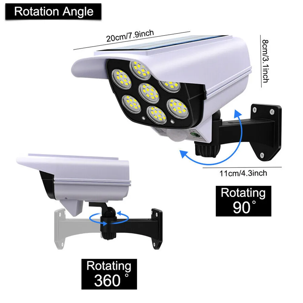 屋外ソーラーライトモーションセンサーセキュリティダミーカメラ - Outdoor Lighting Wireless のレビューと価格