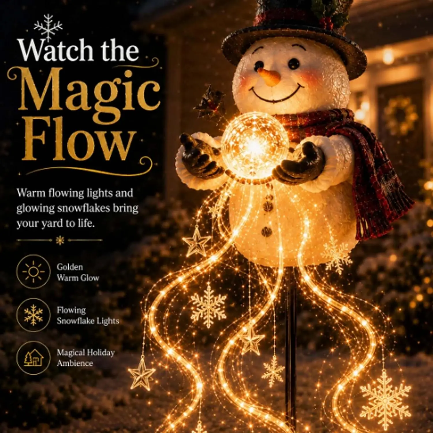屋外用樹脂製雪だるまサンタLEDライト、クリスマス装飾用ライ - Outdoor Lighting Pathway のレビューと価格