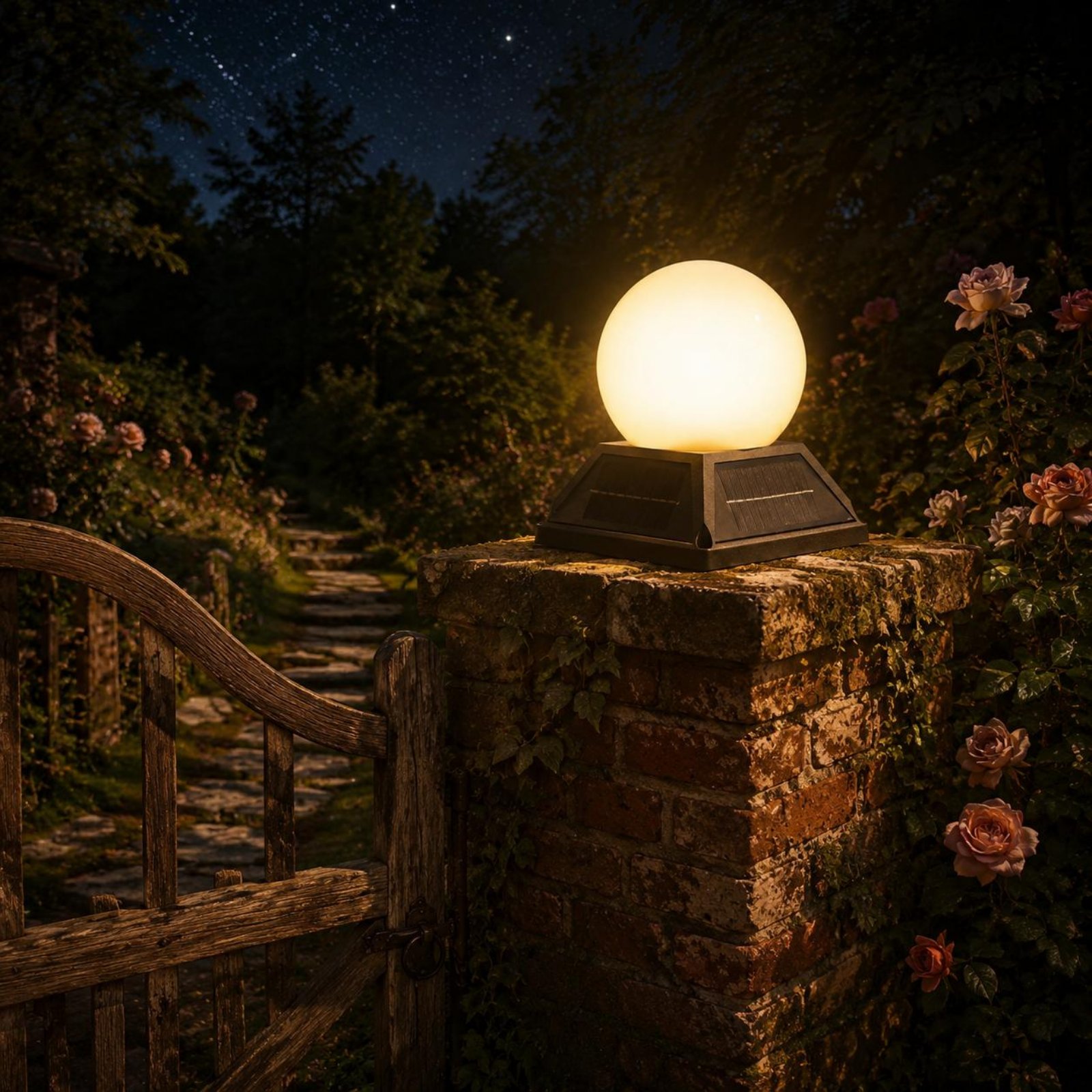 ソーラーポストキャップライトワイヤレスコントローラー制御ソー - Outdoor Lighting Wireless のレビューと価格