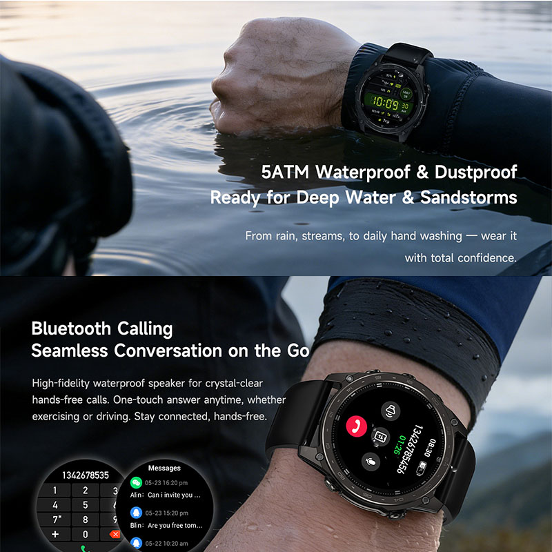 新型5ATM防水スマートウォッチ、スポーツモード、ワイヤレス - Outdoor Lighting Wireless のレビューと価格