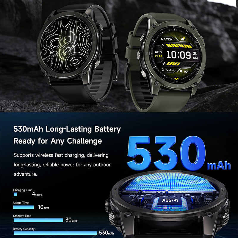 新型5ATM防水スマートウォッチ、スポーツモード、ワイヤレス - Outdoor Lighting Wireless のレビューと価格